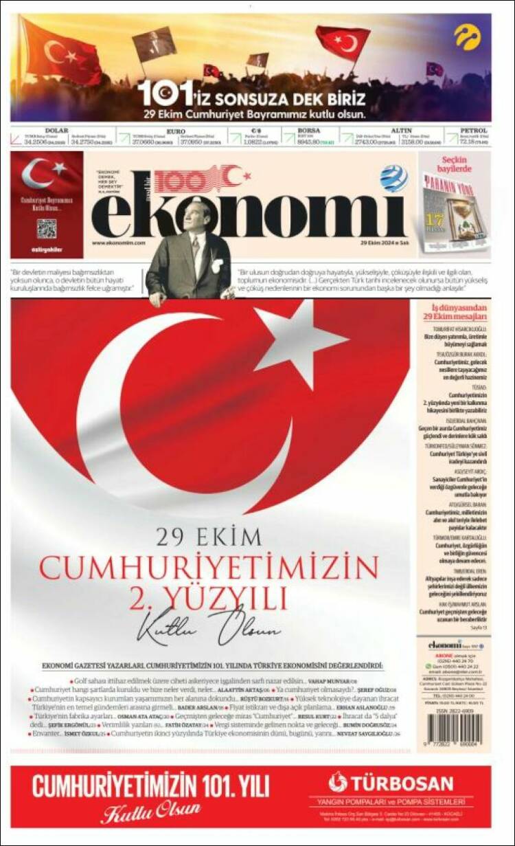 Portada de Dünya (Turqu&iacute;a)