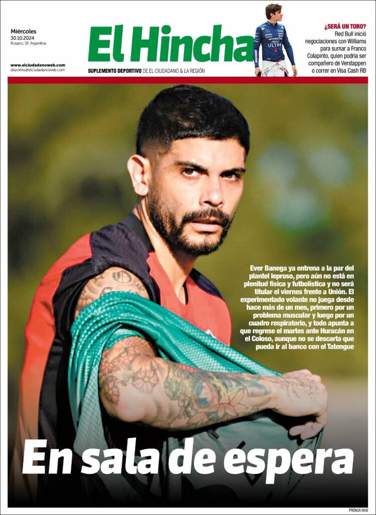 Portada de El Hincha (Argentina)