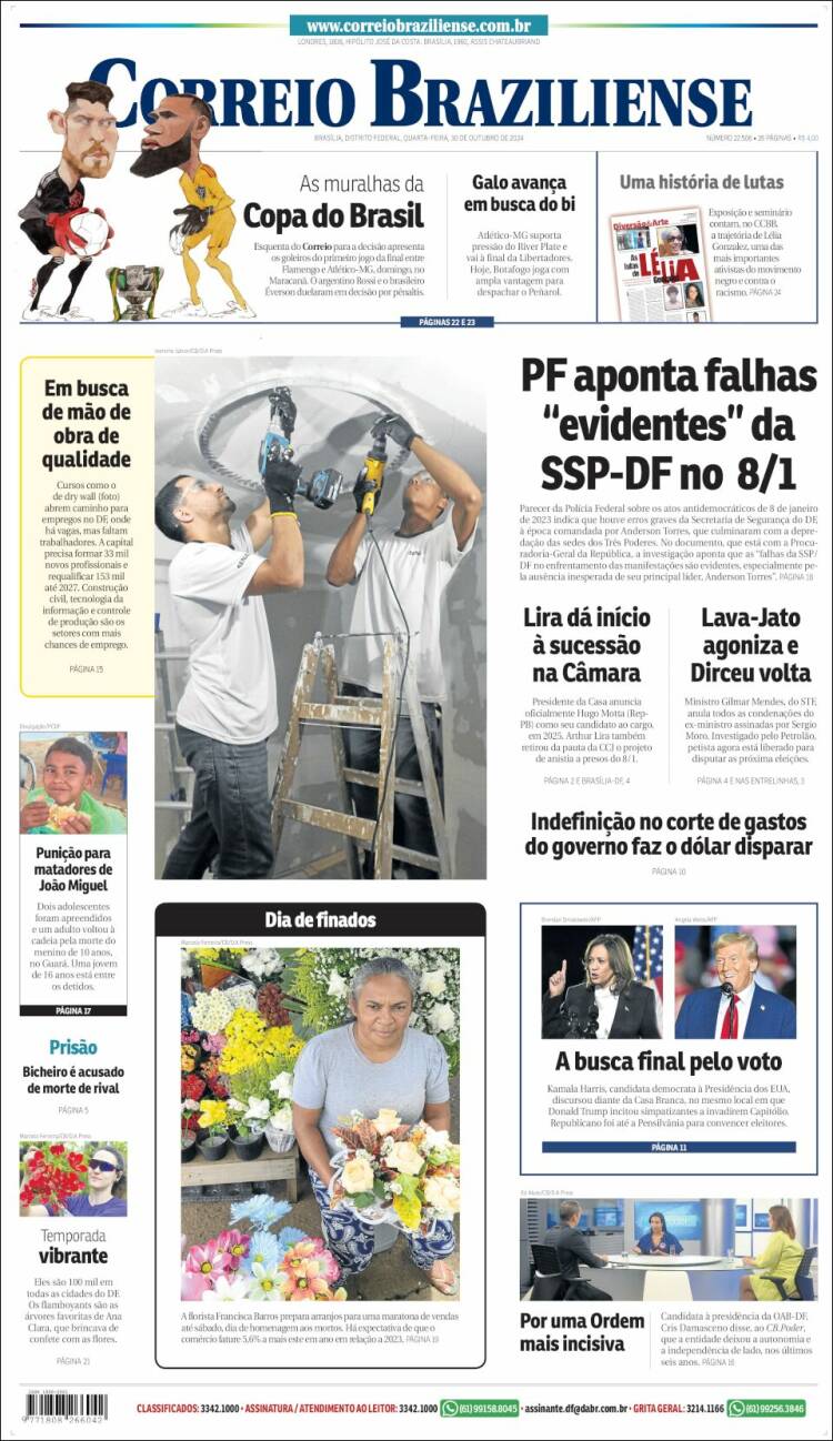 Portada de Correio Braziliense (Brasil)