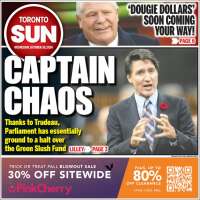 Portada de The Toronto Sun (Canadá)