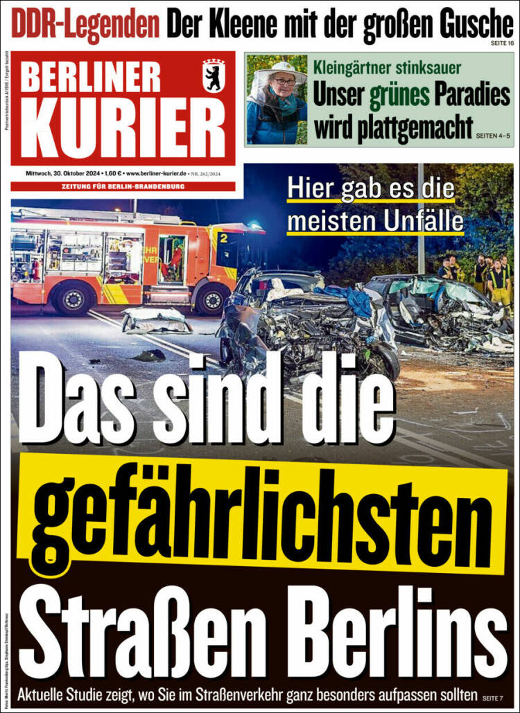 Portada de Berliner Kurier - Startseite BK (Alemania)