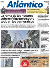 Portada de Atlántico Diario (España)