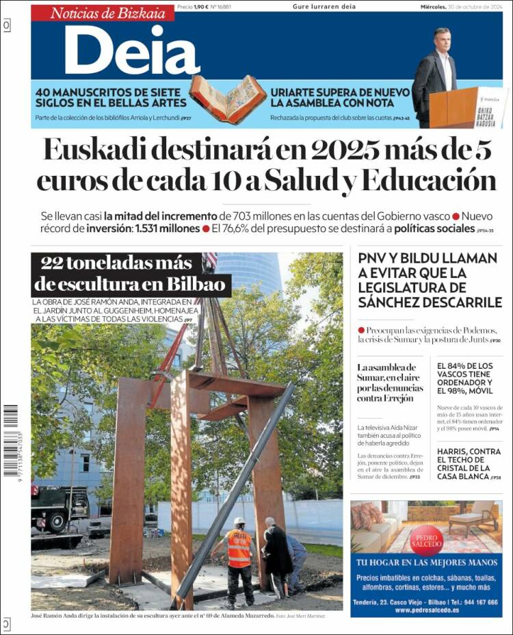 Portada de Deia (España)