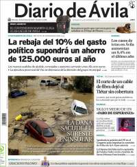 Portada de Diario de Ávila (España)