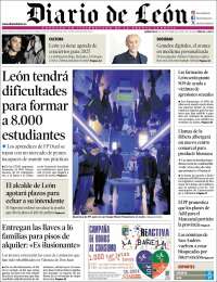 Portada de Diario de León (España)