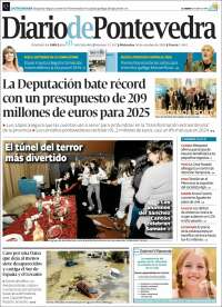 Portada de Diario de Pontevedra (España)