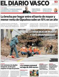 Portada de Diario Vasco (España)