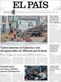 Portada de El País (España)