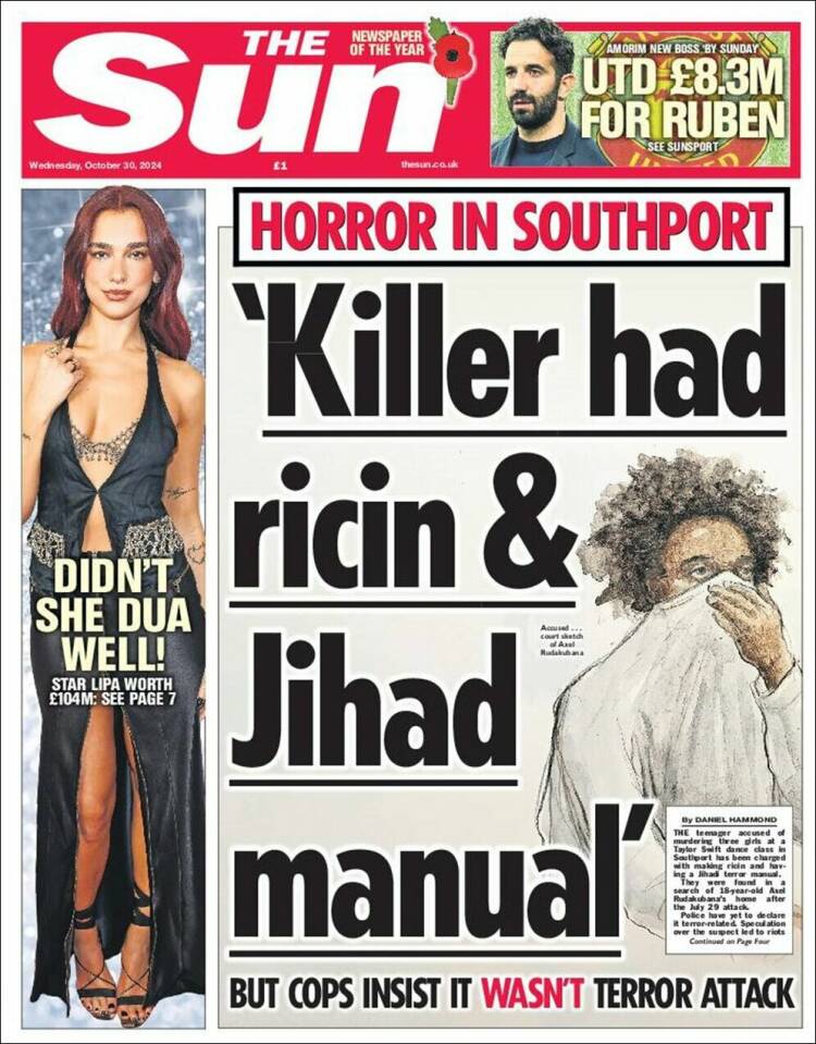 Portada de The Sun (Reino Unido)