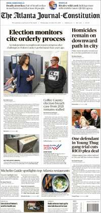 Portada de The Atlanta Journal-Constitution (USA)