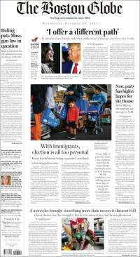 Portada de Boston Globe (USA)