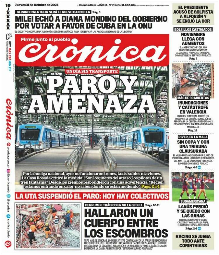 Portada de La Voz del Chaco (Argentina)
