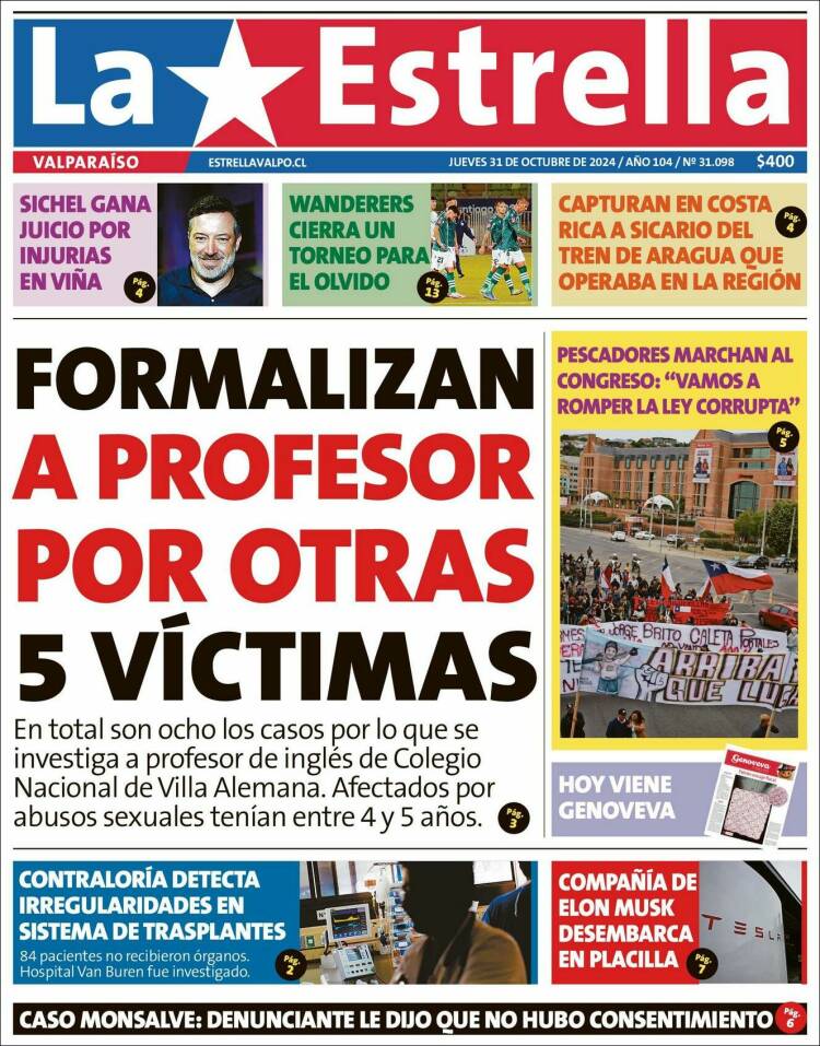Portada de Estrella de Valparaiso (Chile)