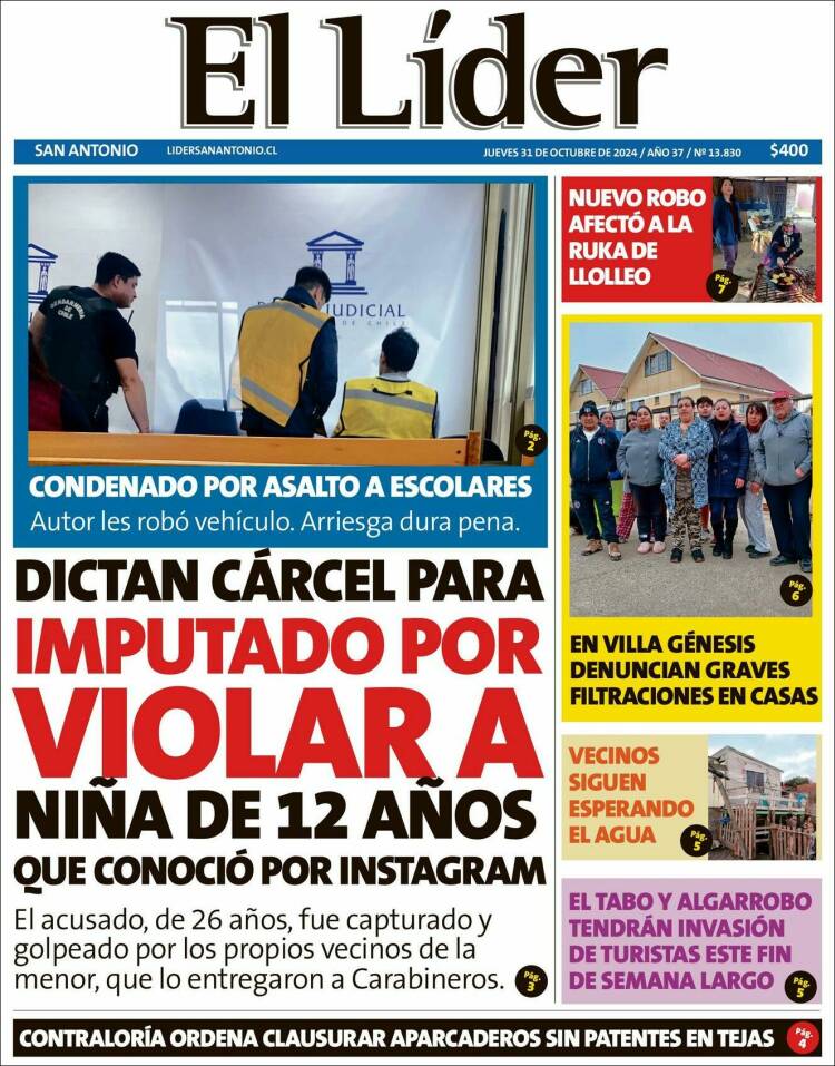 Portada de Lider de San Antonio (Chile)