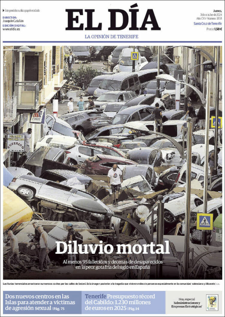 Portada de El Día (España)