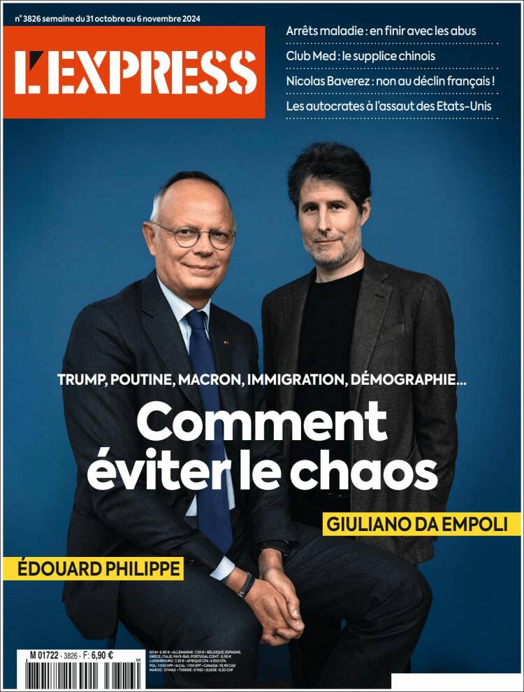 Portada de L'Express (Francia)