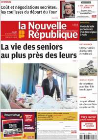Portada de La Nouvelle Republique (Francia)