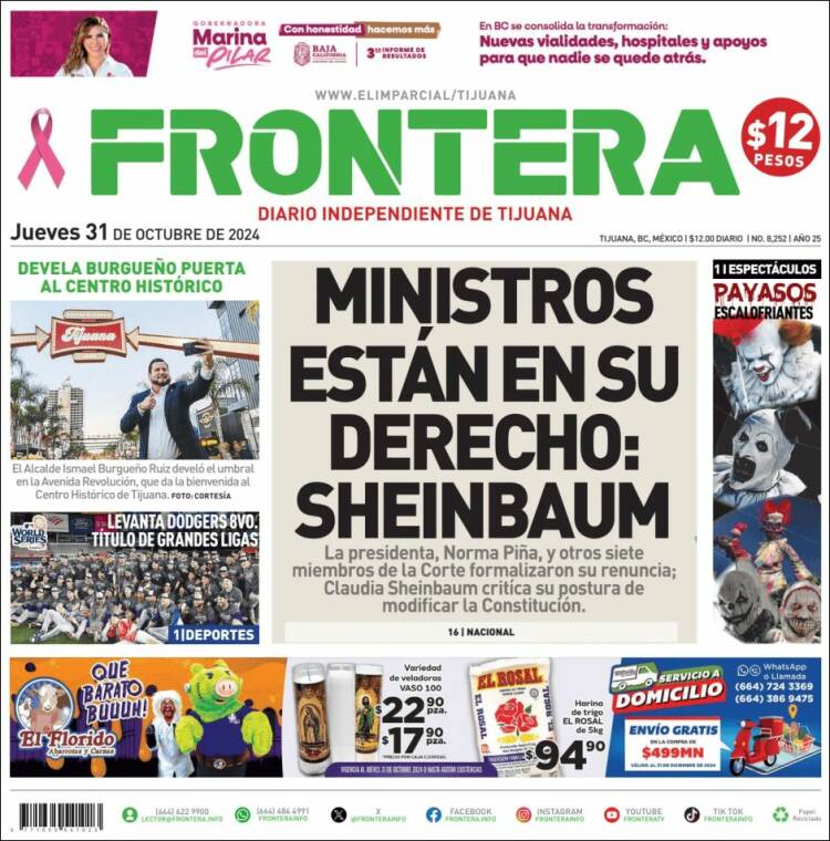 Portada de Frontera (M&eacute;xico)