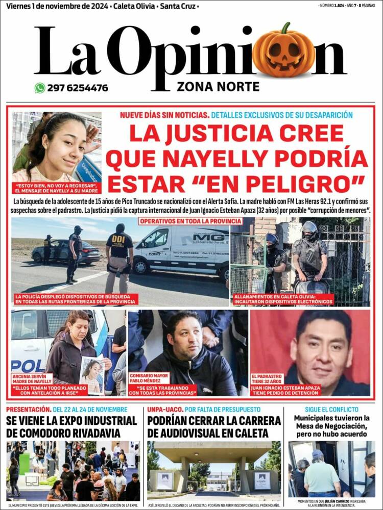 Portada de La Opinión Zona Norte (Argentina)