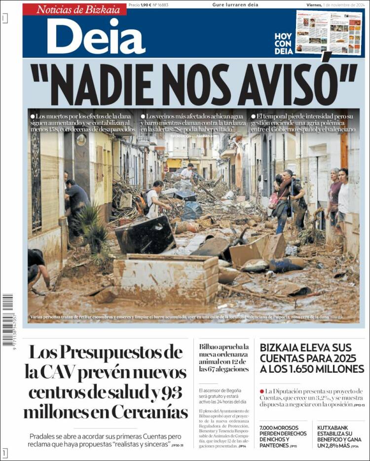 Portada de Deia (España)