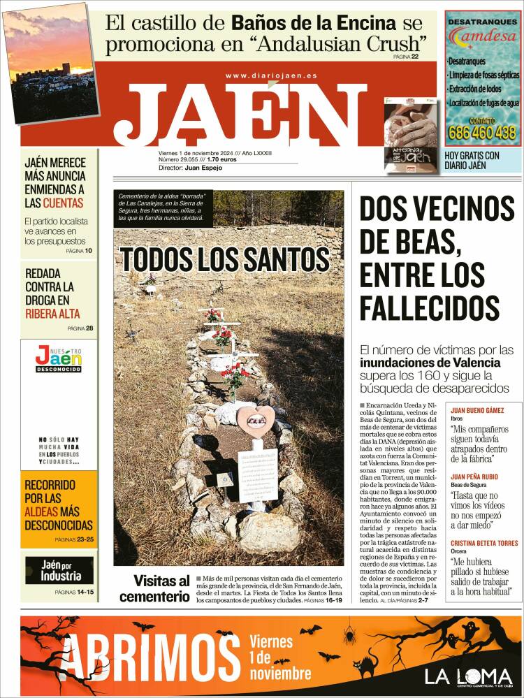 Portada de Diario Jaén (España)