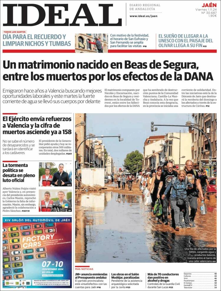 Portada de El Ideal de Jaén (España)