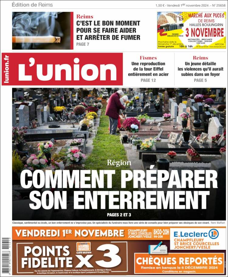 Portada de L'Union (Francia)