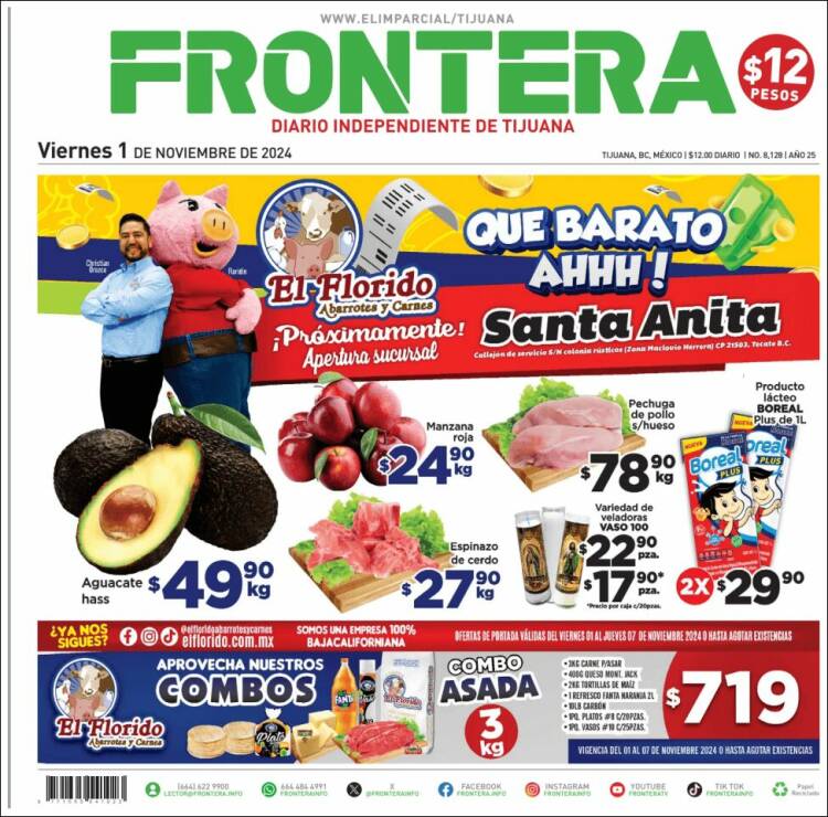 Portada de Frontera (México)