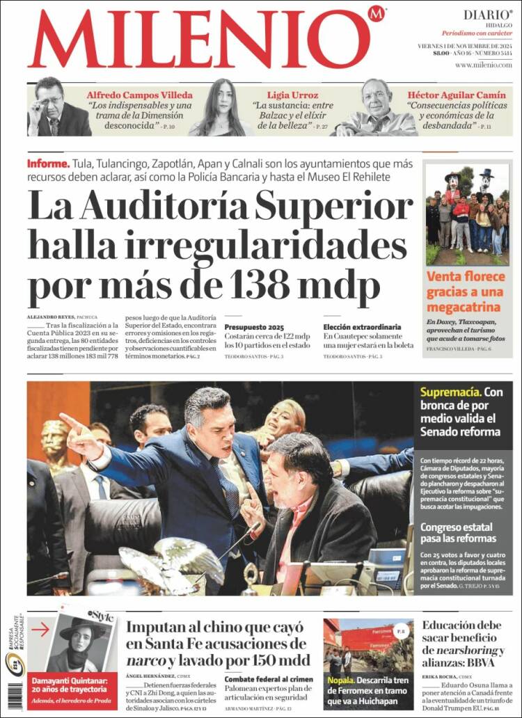 Portada de Milenio de Hidalgo (México)