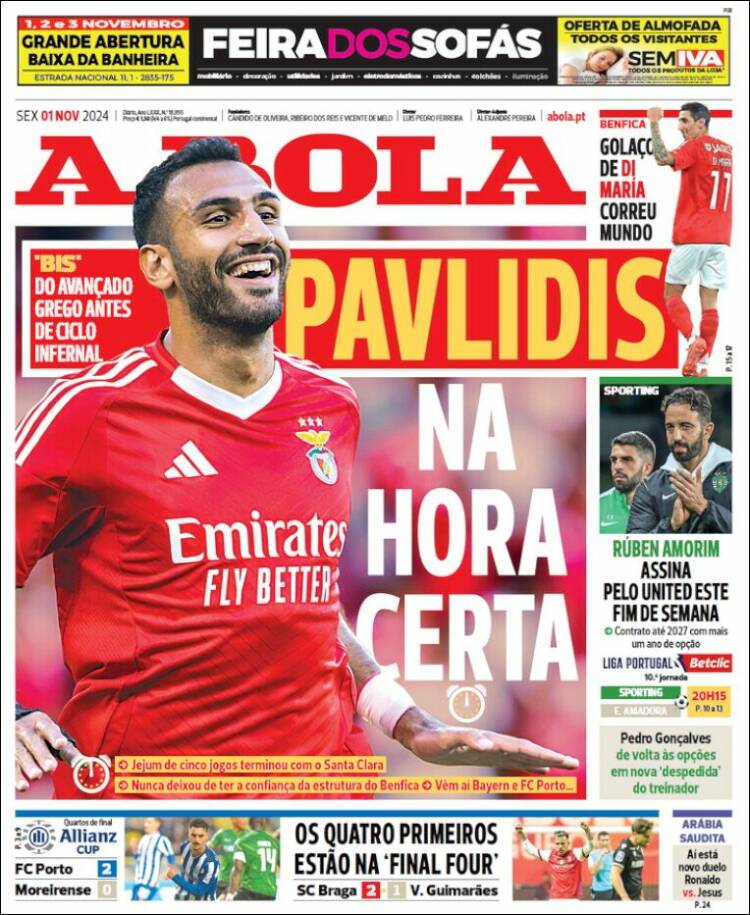 Portada de A Bola (Portugal)