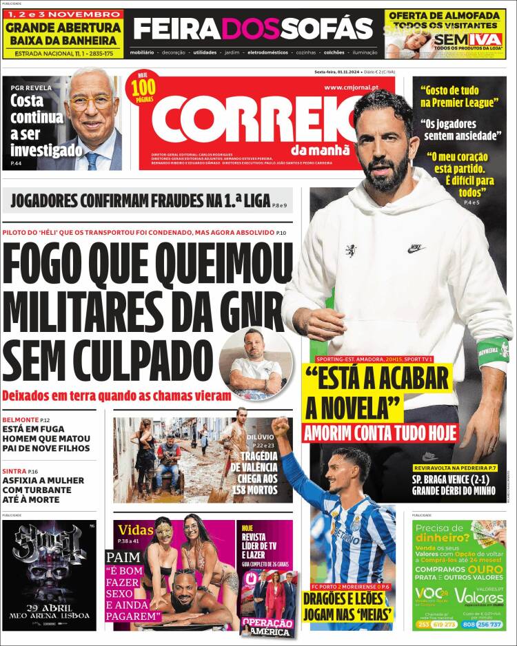 Portada de Correio da Manhã (Portugal)