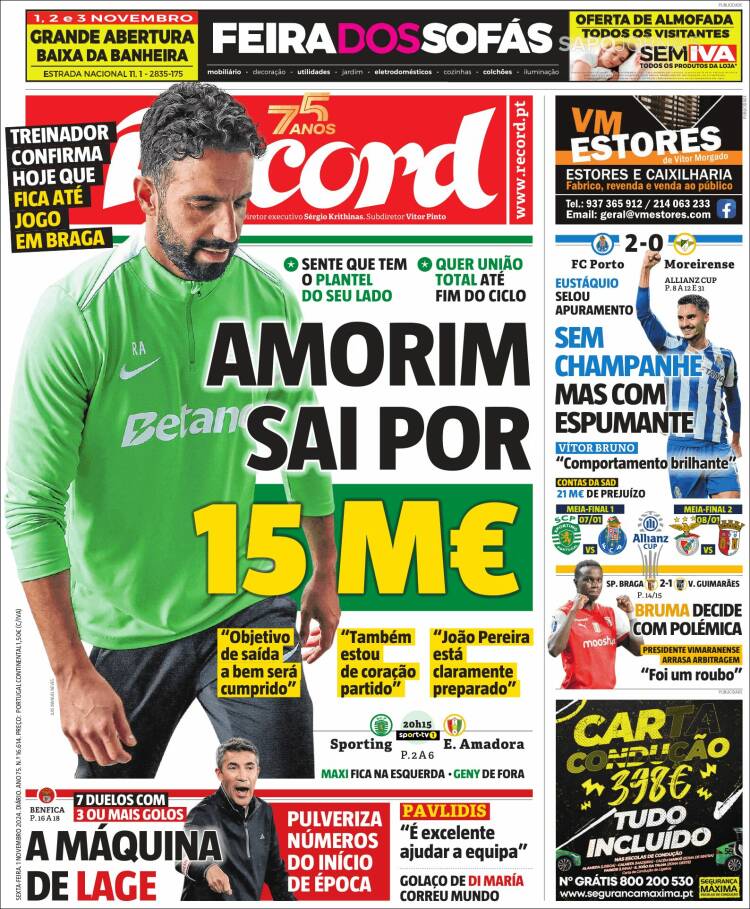 Portada de Record (Portugal)