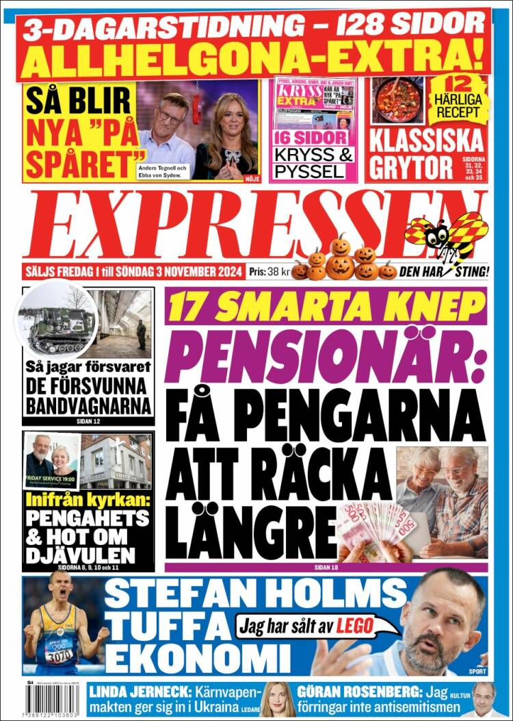 Portada de Expressen (Suecia)