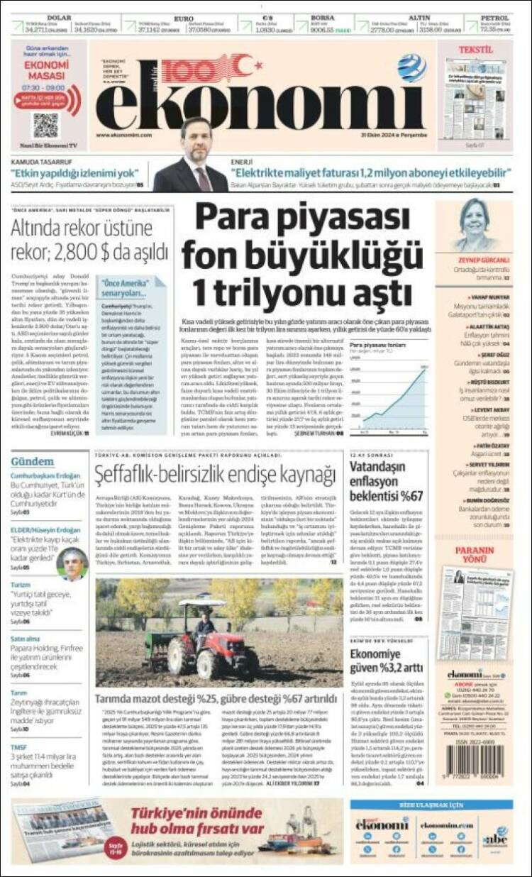 Portada de Dünya (Turqu&iacute;a)