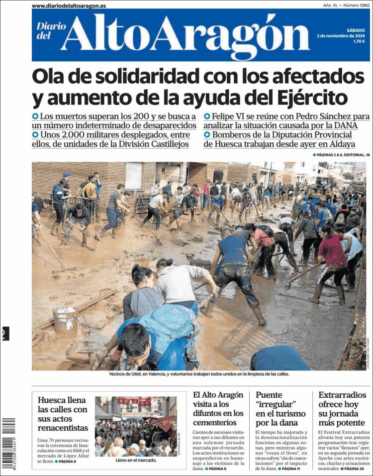 Portada de Diario del AltoAragón (España)