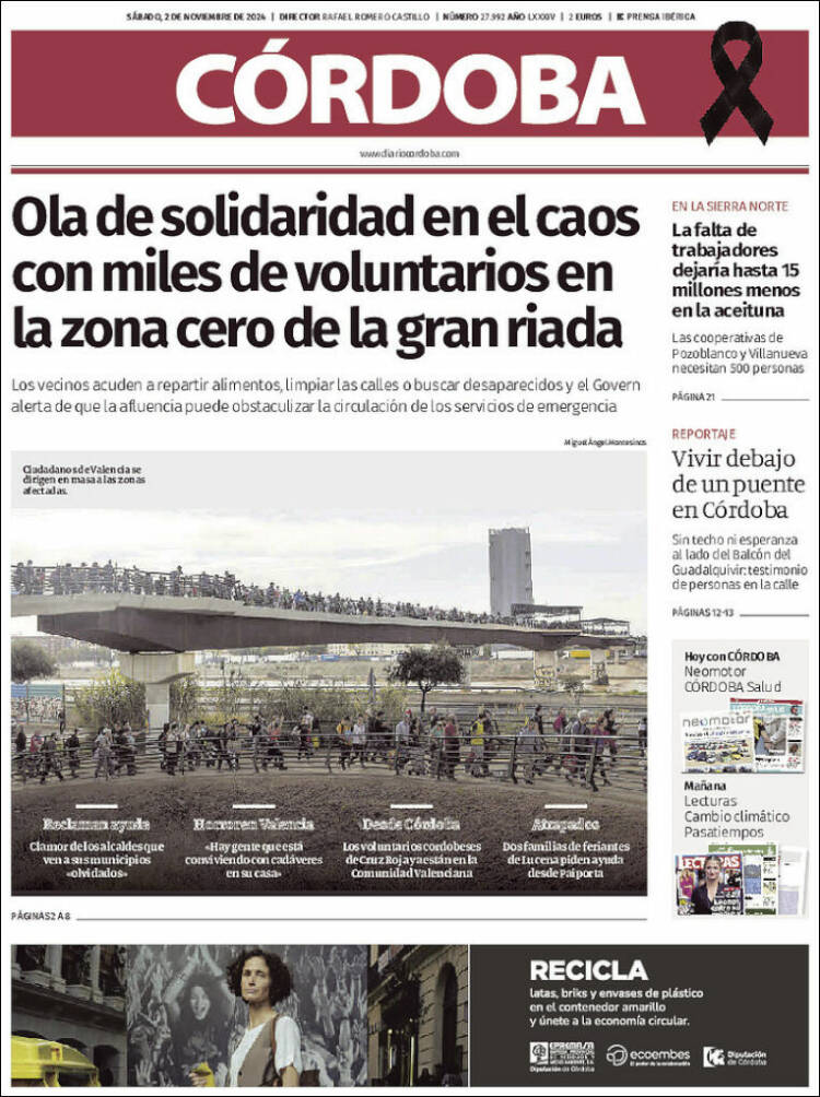 Portada de Diario de Córdoba (España)