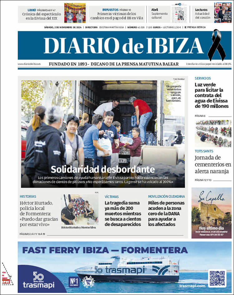 Portada de Diario de Ibiza (España)