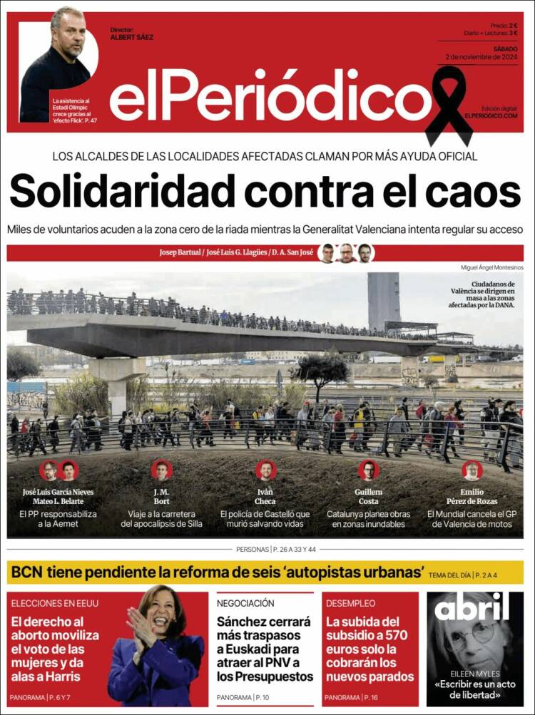 Portada de El Periódico (España)