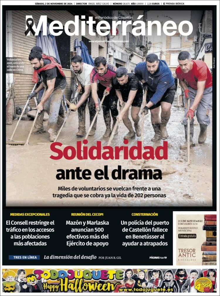 Portada de El Periódico Mediterraneo (España)