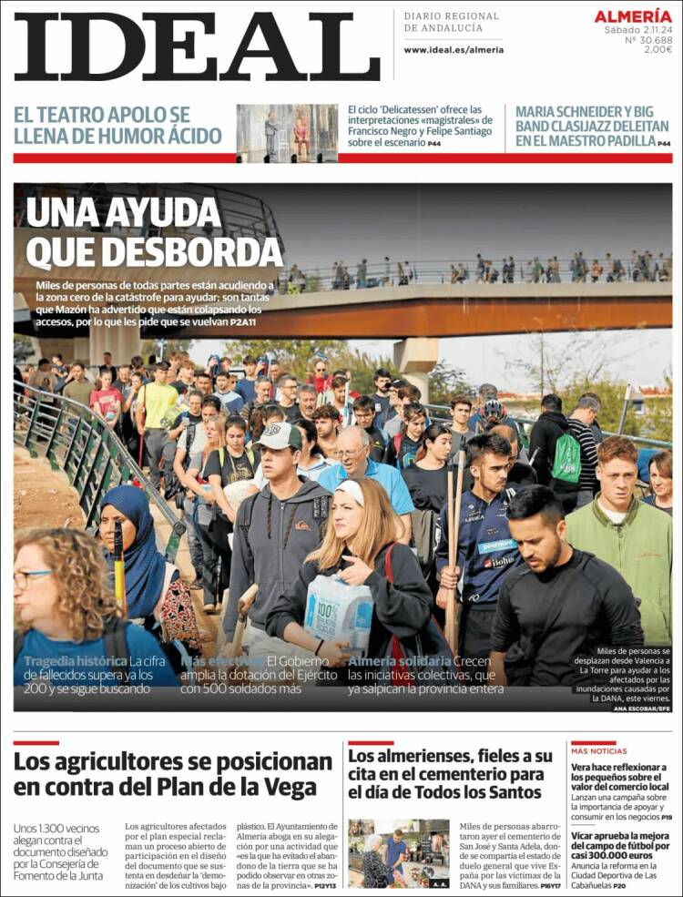 Portada de Ideal Almeria (España)