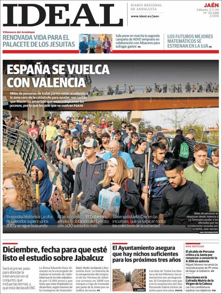 Portada de El Ideal de Jaén (España)