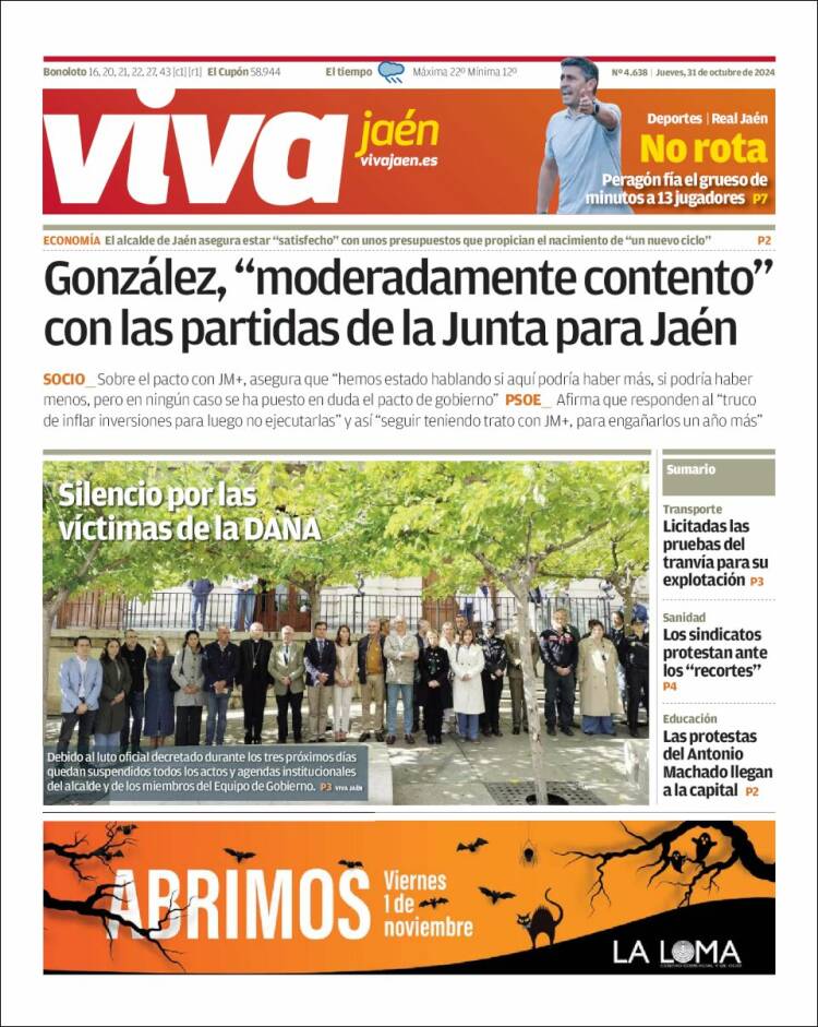 Portada de Viva Jaén (España)