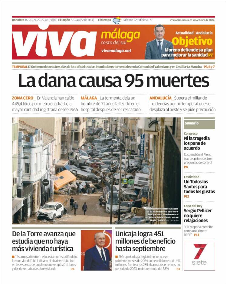 Portada de Viva Málaga (España)