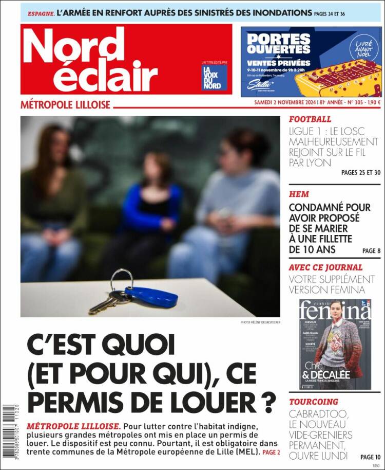 Portada de Nord Éclair (Francia)