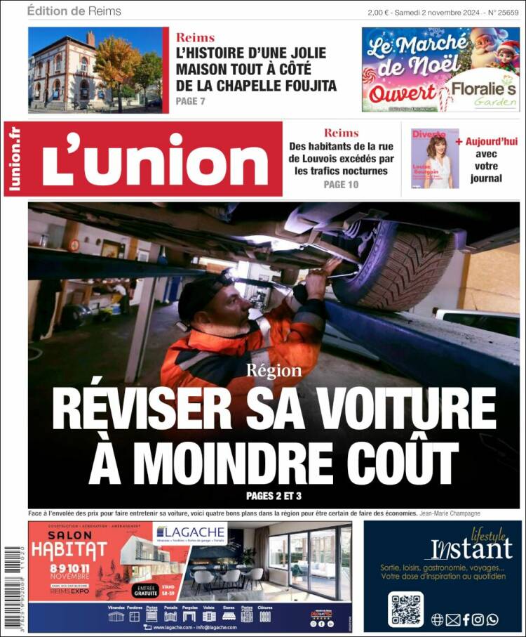 Portada de L'Union (Francia)