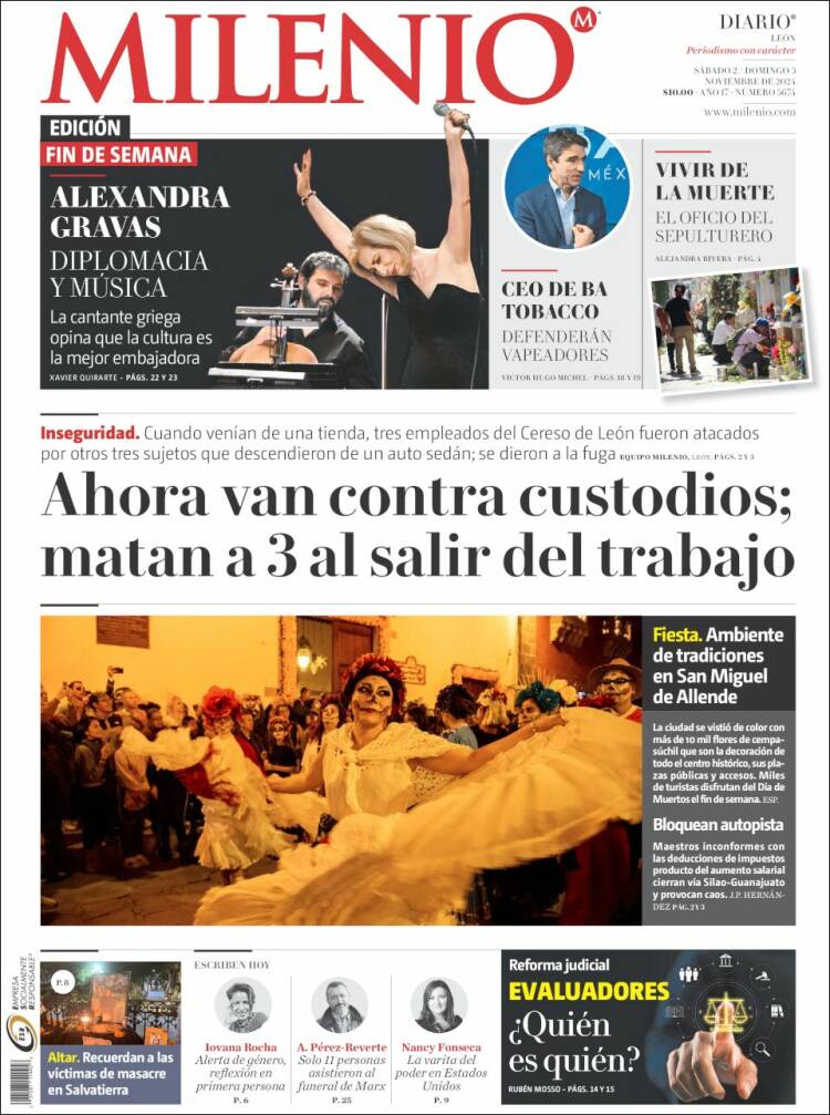 Portada de Milenio de León (México)