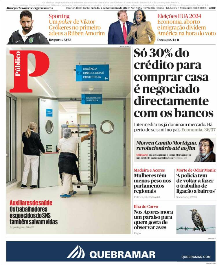 Portada de Público (Portugal)