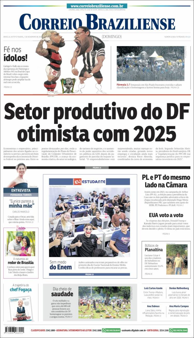 Portada de Correio Braziliense (Brasil)