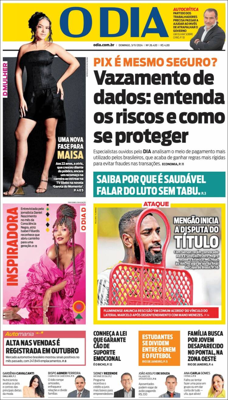 Portada de O Dia (Brasil)