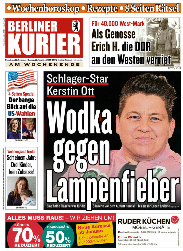 Portada de Berliner Kurier - Startseite BK (Alemania)
